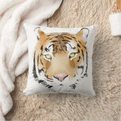 タイガーウォーター色大きな猫動物 クッション (ブランケット)