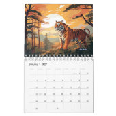 タイガーウォール毎月カレンダー2025 カレンダー (1月 2027)