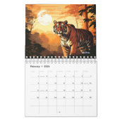 タイガーウォール毎月カレンダー2025 カレンダー (2月 2026)