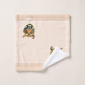 タイガーエレガント顔オンシャンパンベージュ バスタオルセット (ウォッシュタオル)