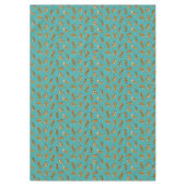 タイガーオンティール（緑がかった色）パターン テーブルクロス (正面)