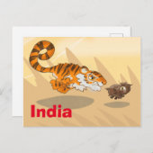 タイガーオン狩りはがき ポストカード (正面/裏面)