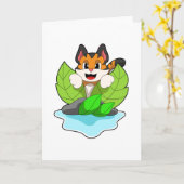 タイガーオン狩り カード (黄色い花)