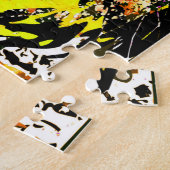 タイガーカッコいいパズル – イエロータイガースケッチパズル ジグソーパズル (側面)