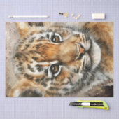 タイガーカッブの水色 薄葉紙 (クラフト)