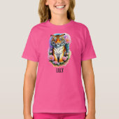 タイガーカッブ(花あり) Tシャツ (正面)