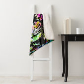 タイガーカラフルヘッド – タイガーシェルパ毛布 シェルパブランケット (インサイチュ)