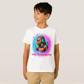 タイガーカラフル顔 Tシャツ (正面フル)