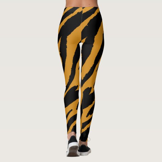 タイガーカラーパターン動物の恋人 レギンス (裏面)