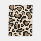 タイガーカラーパターン動物愛好家 フリースブランケット (正面)