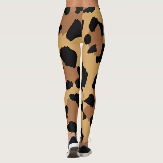 タイガーカラーパターン動物愛好家 レギンス (裏面)