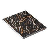 タイガーカラーパターン動物 ノートパッド (アングル)