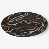 タイガーカラーパターン動物 ペーパープレート (アングル)