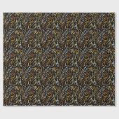 タイガーカラーパターン動物 ラッピングペーパー (フラット)