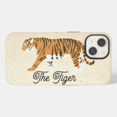 タイガーカラーブロック iPhoneケース (裏面横)