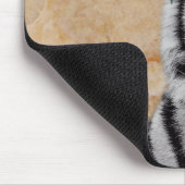 タイガーキャットアニマルサンフラワーズボホアートカラフル マウスパッド (コーナー)