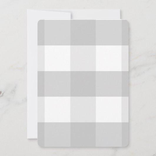 タイガーキューブフローラリースベビーシャワー招待状 招待状 (裏面)