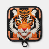 タイガーキルト 鍋敷き (正面)