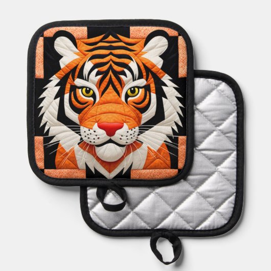 タイガーキルト 鍋敷き (正面/裏面)