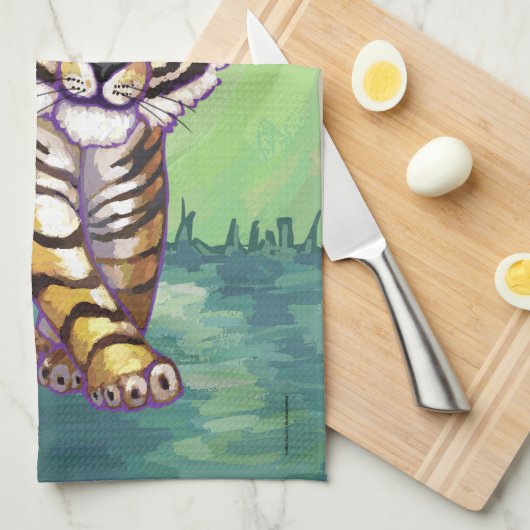 タイガーギフト&アクセサリー キッチンタオル (四つ折り)