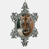 タイガークブオーナメント スノーフレークピューターオーナメント (左)