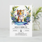 タイガークブズワイルドボーイ誕生日招待状 招待状 (スタンド正面)