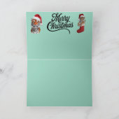 タイガークリスマスの風景 カード (内部)