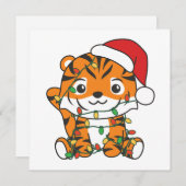 タイガークリスマスウィンターアニマルズホリデータイガース シーズンカード (正面/裏面)