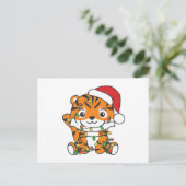 タイガークリスマスウィンターアニマルズホリデータイガース シーズンポストカード (スタンド正面)