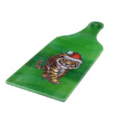 タイガークリスマスオングリーン カッティングボード (角)