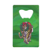 タイガークリスマスオングリーン クレジットカード栓抜き (裏面)