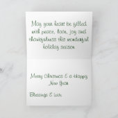 タイガークリスマスカード シーズンカード (内部)