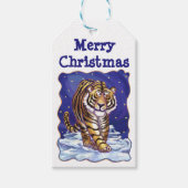 タイガークリスマスギフトタグ ギフトタグ (正面)