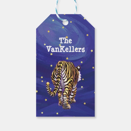 タイガークリスマスギフトタグ ギフトタグ (裏面)