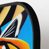 タイガークール顔抽象芸術アート ピックルボールラケット (左詳細)