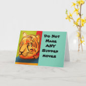 タイガーグリーティングカード カード (黄色い花)