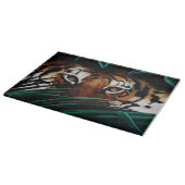 タイガーグリーンジャングル葉 カッティングボード (角)