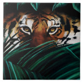 タイガーグリーンジャングル葉 タイル (正面)