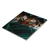 タイガーグリーンジャングル葉 タイル (側面)