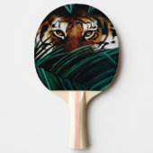 タイガーグリーンジャングル葉 卓球ラケット (正面)
