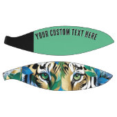 タイガーグリーンモダンアイズクール野生動物 バスケットボール (パネル)