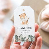 タイガーグリーンリーフローラ誕生日 ギフトタグ