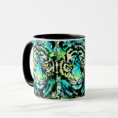 タイガーコーヒーマグカラフル- Tiger Eyes Cup マグカップ (正面左)