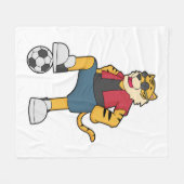 タイガーサッカー フリースブランケット (正面(横))