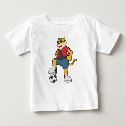 タイガーサッカー ベビーTシャツ (正面)