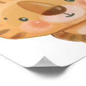 タイガーサファリ保育園ポスター 子供部屋プリント ポスター (角)