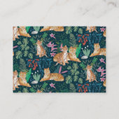 タイガーサファリ赤ちゃんシャワーおむつラッフルエンクロージャー エンクロージャーカード (裏面)