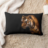 タイガーシルエット ランバークッション (ブランケット)