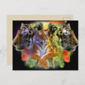 タイガーシンメトリ動物園 ポストカード (正面/裏面)