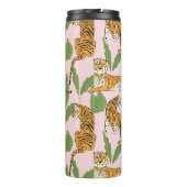 タイガーシームレスパターン:エキゾチックなヴィンテージスタイル タンブラー (裏面)